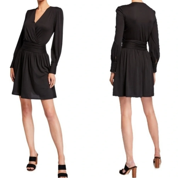 Joie Corelle mini dress in caviar - Picture 1 of 14